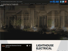 Tablet Screenshot of lighthouseelectricalservice.com